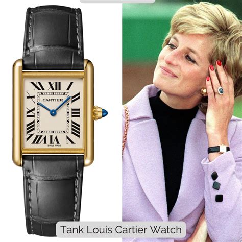 cartier tank watch diana|diana princess of wales watch.